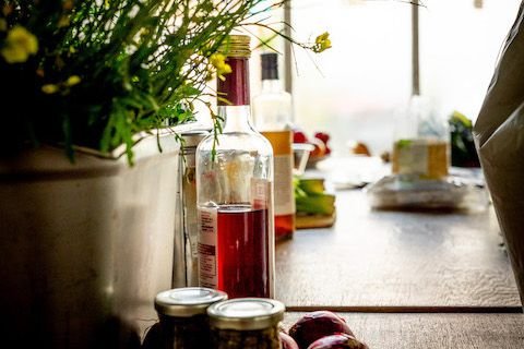 Prepared table for a Proeftijd workshop (2023)