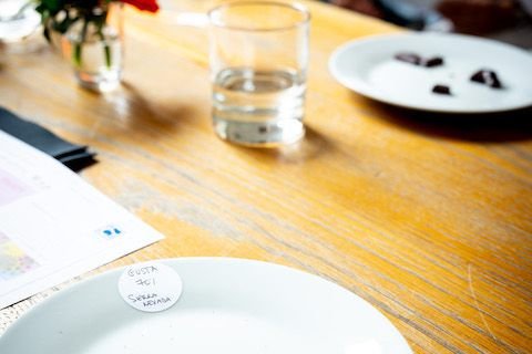 Finished plates during Coup the chocolat Tasting (2024)