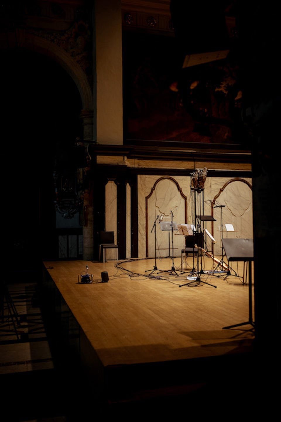 Stage Setting for Album Recording of Sollazzo Ensemble (2023)