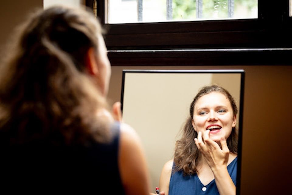 Singer preparing for stage during IYAP (2024)